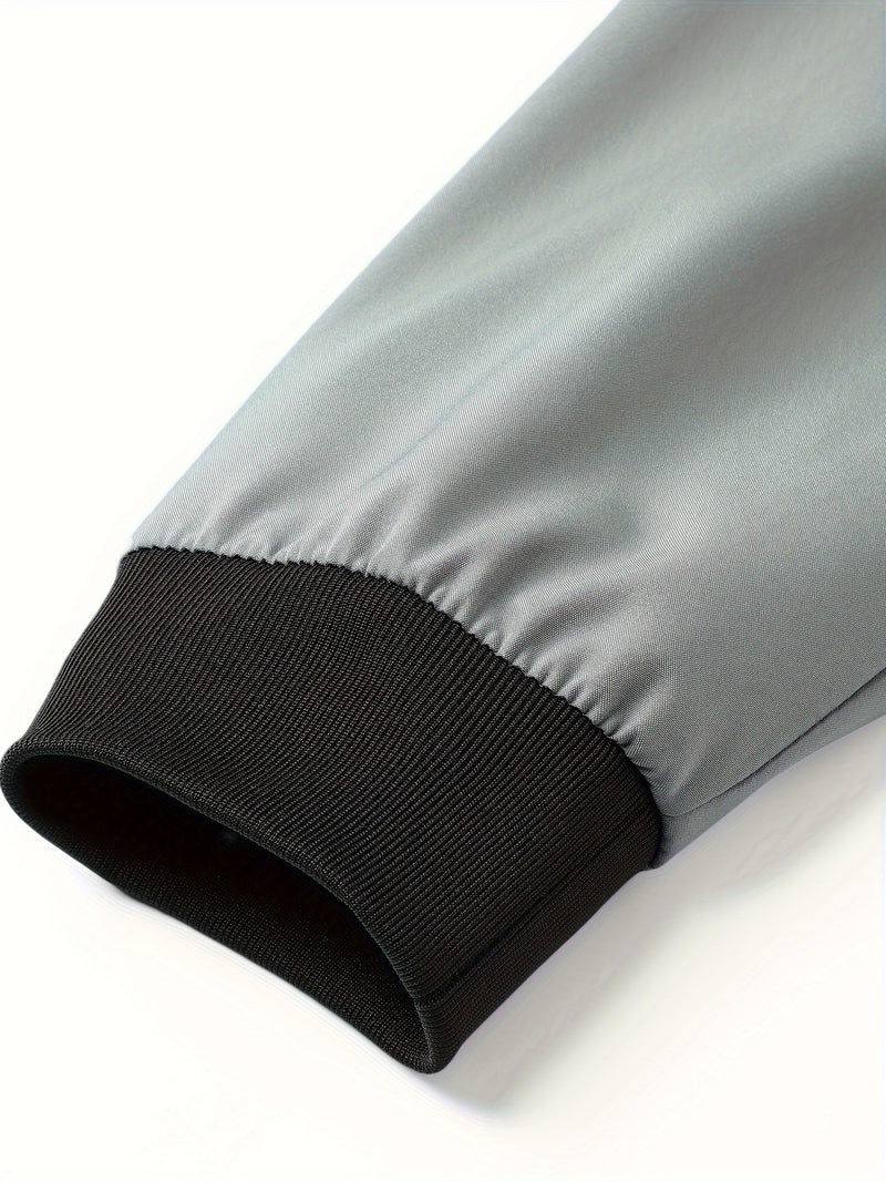 Men'S Casual Versatile Jacket for Young Adults, Stylish Baseball Coat.