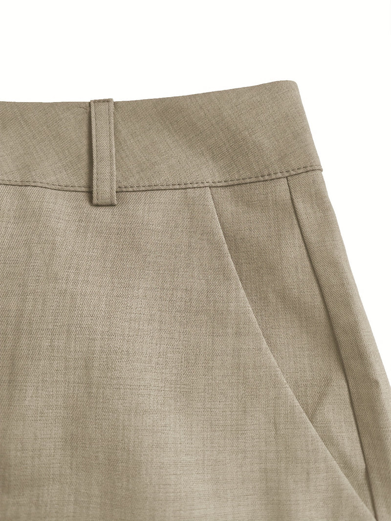 Autumn/Winter Women's Solid Color Casual Elegant Long-Sleeve Blazer.