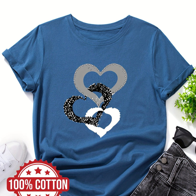 Women's "Love" Graphic Print T-Shirt.