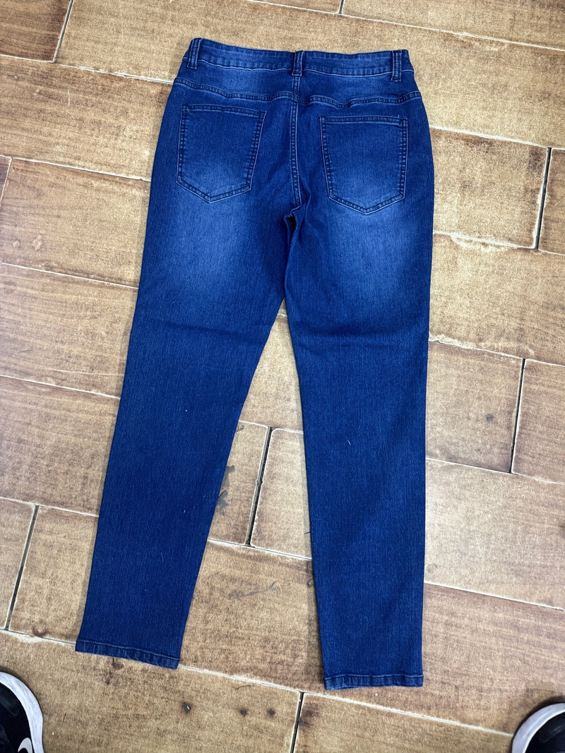 Men's Casual Slim Fit Stretch Denim Pants.