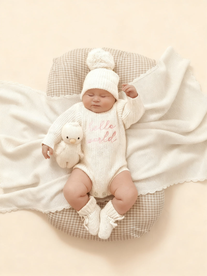 2pcs Photography Outfit, Hooded Sweater.