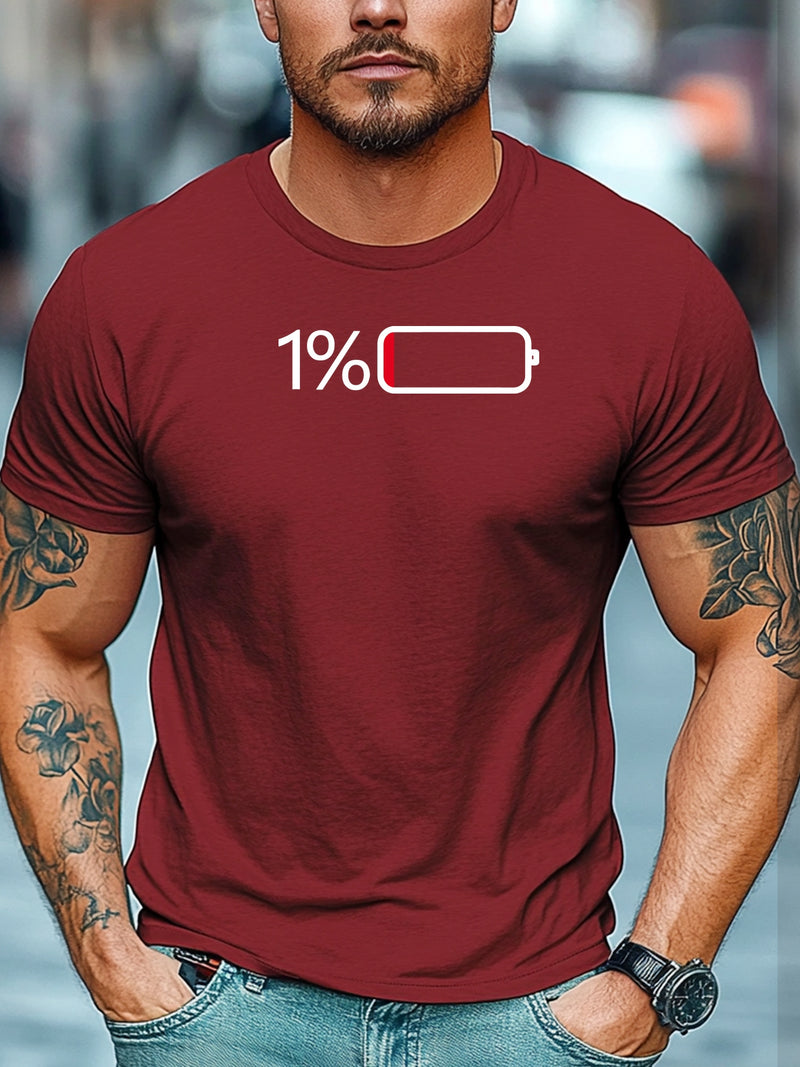 Men's Casual Summer Crew Neck Tee.