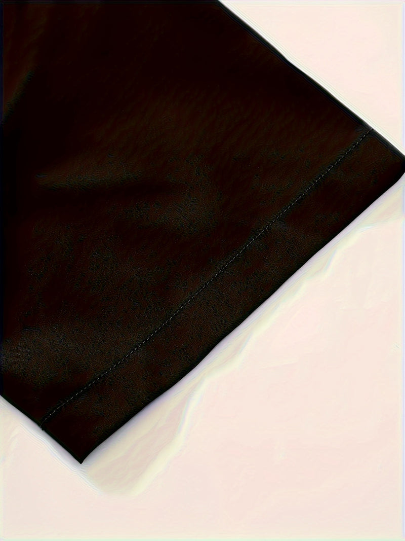 2pcs Printed Men's Summer Short Sleeve Button Shirt and Long Pants Set.