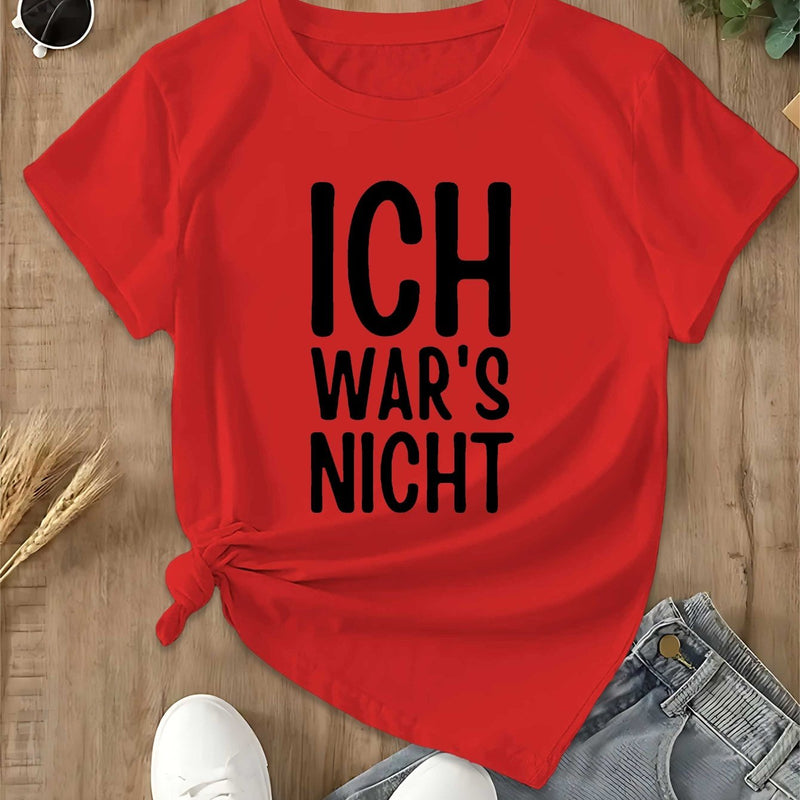 Women’s Fun and Humorous German Fashion T-shirt.
