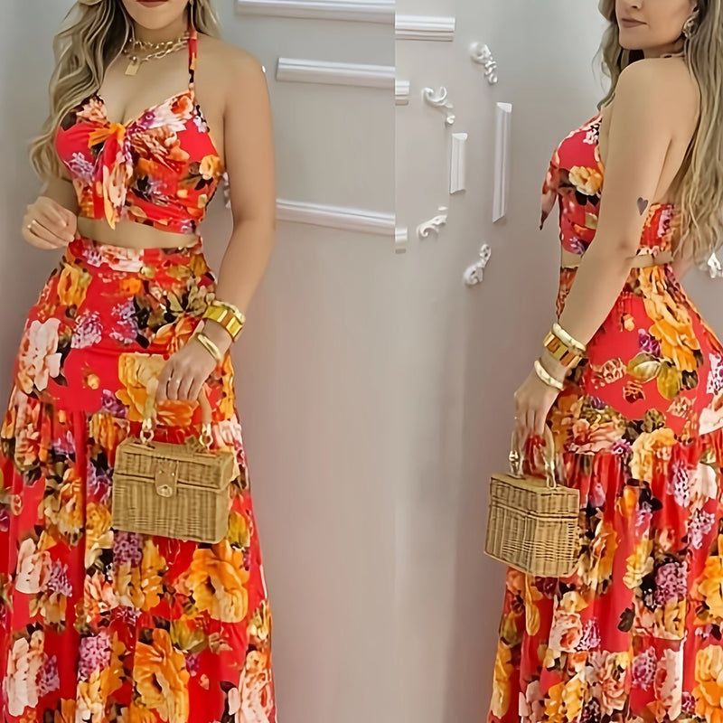 Women's Middle Eastern CBR Style Popular Floral Print Vacation Casual.