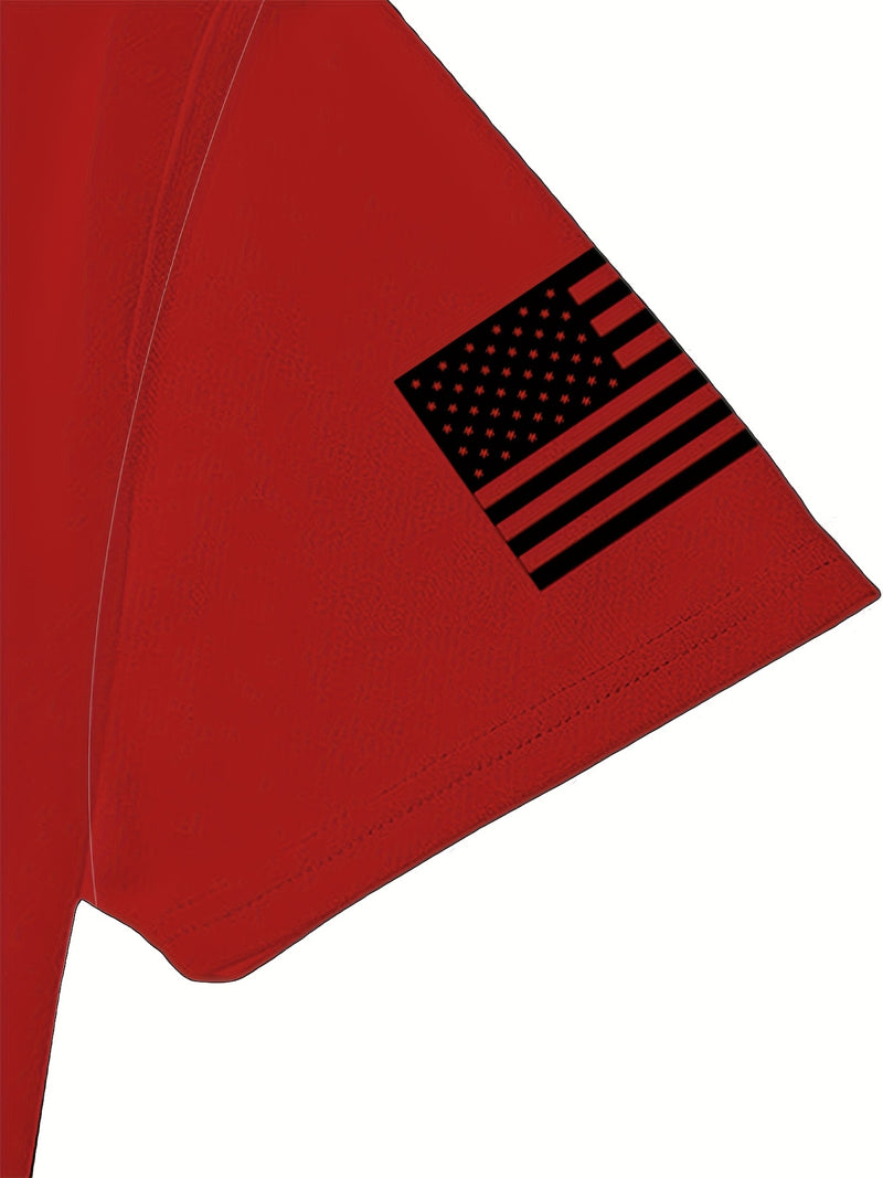 2pcs Men's Casual Fashion Set, Round Neck Short Sleeve T-Shirt.