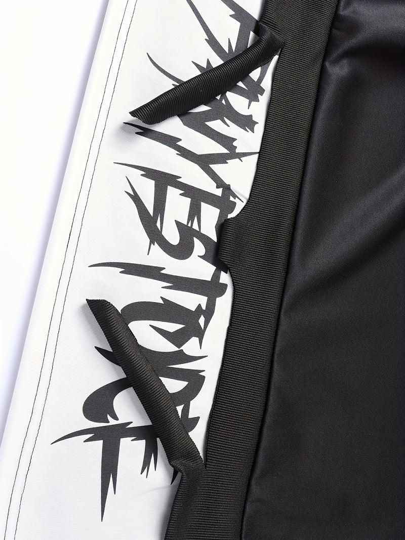 Men's Fashion Sports Two-Piece Set, Street Style Sports Hoodie and Jogging Pants.