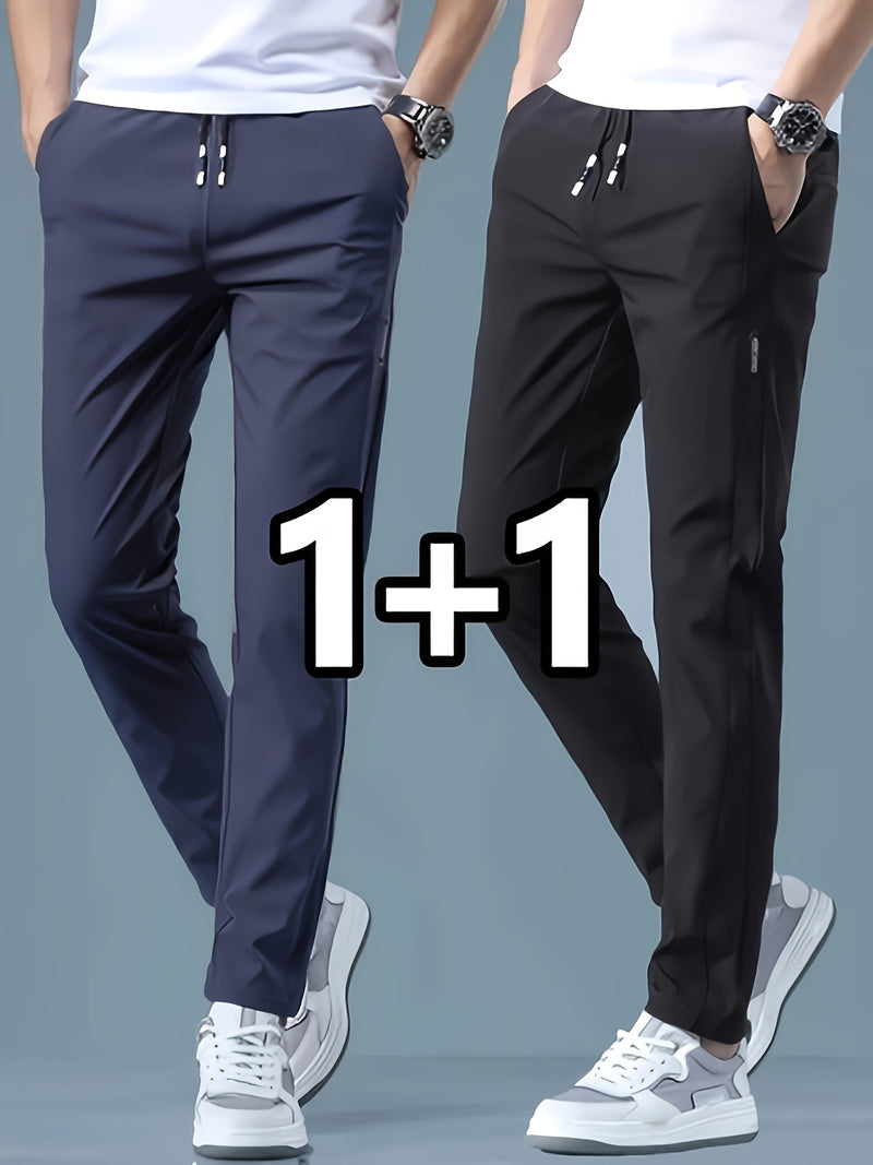 2-pcs Men's Quick-Dry Breathable Jogger Pants.