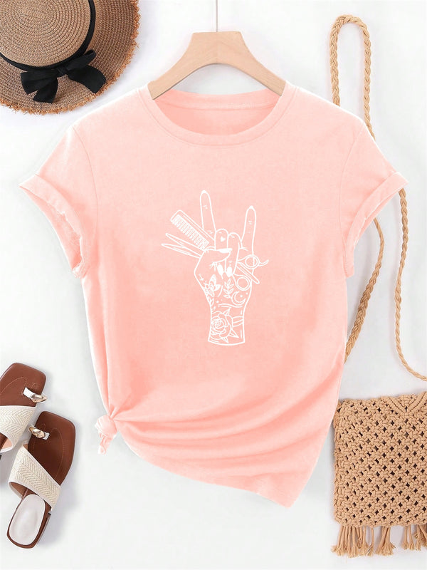 Women’s Summer Casual Short-Sleeve T-Shirt.