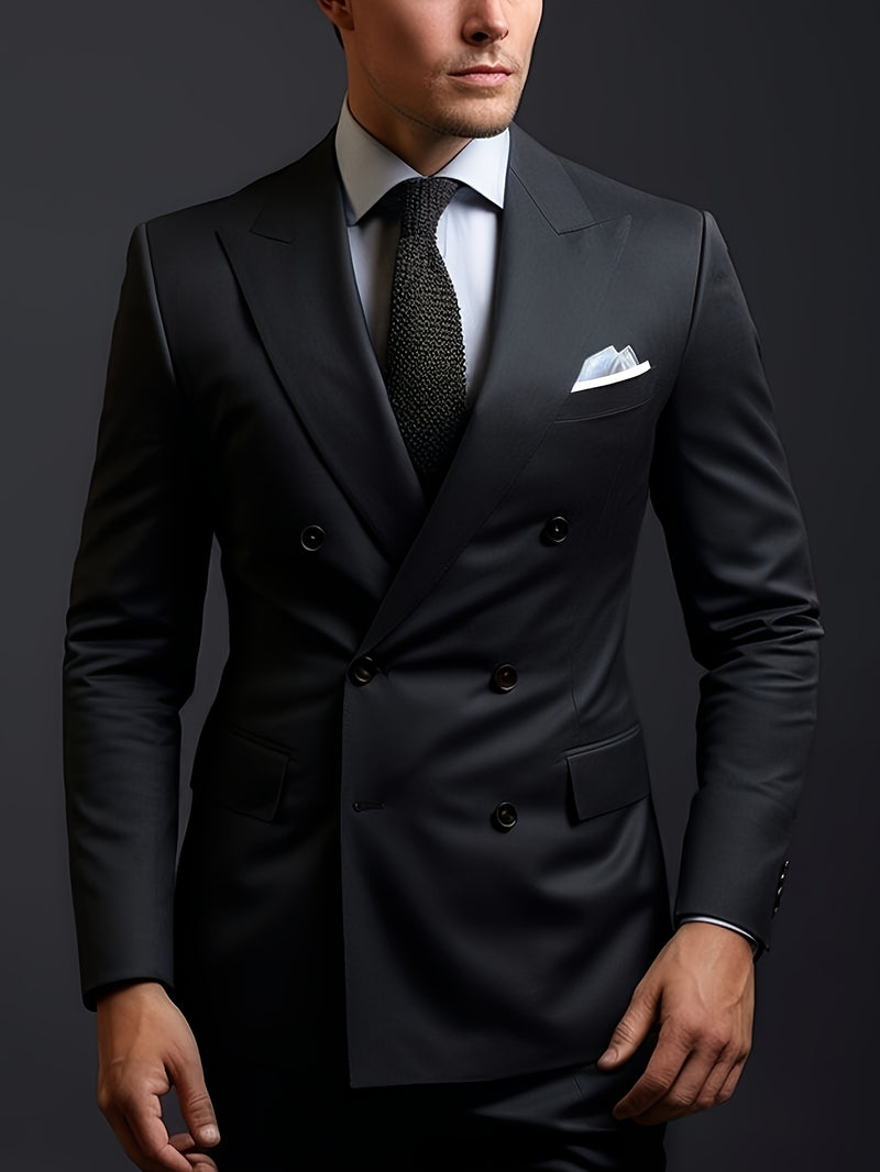 Light Business-Casual-Elegant Suit Set, Two-Piece Outerwear.