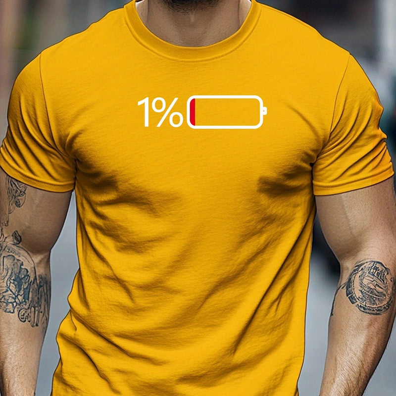 Men's Casual Summer Crew Neck Tee.
