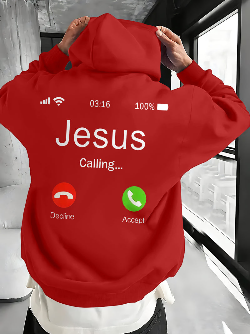 Men's Hooded Sweatshirt.