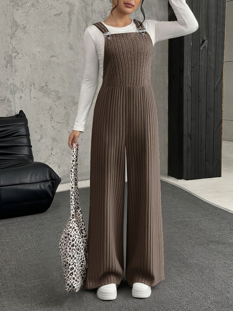 Women's Elegant Wide-Leg Pants - Stretchy Non-Belted Trousers.