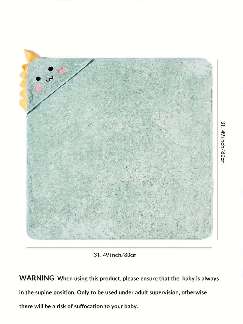 1-Pack Kids Hooded Bathrobe - Animal Cartoon Design.