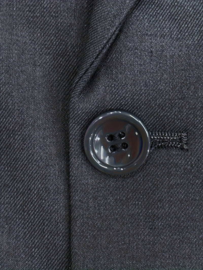 A Men'S Two-Piece Suit Featuring a Easy And Stylish Design.