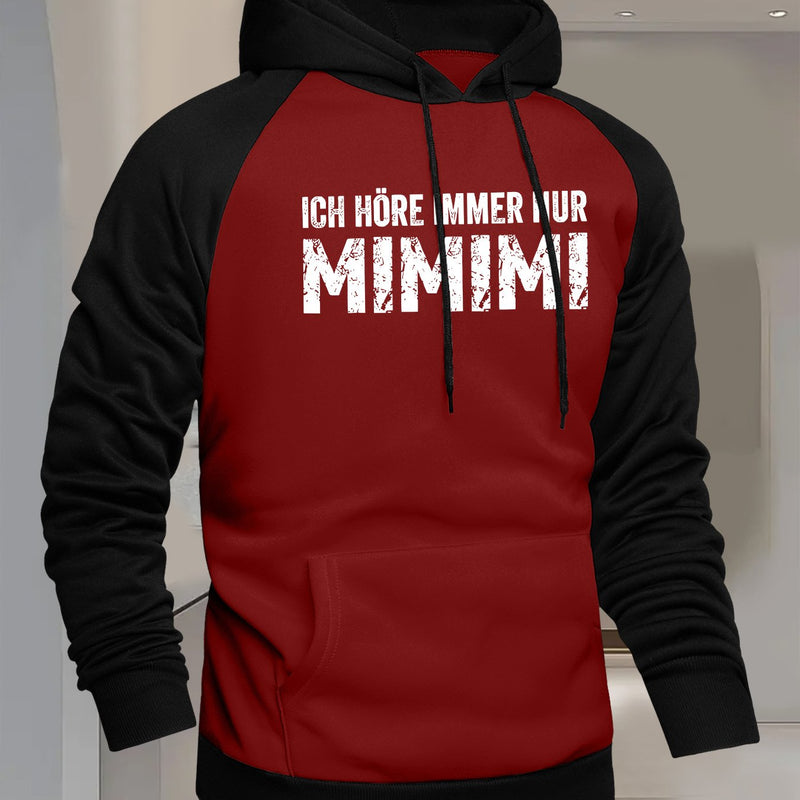 Men's Hooded Color-Blocked Sweatshirt.