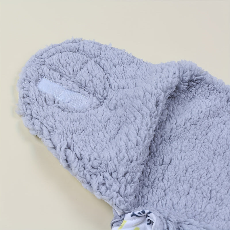 A Single-Pack Baby Swaddle Blanket with Cartoon Prints.