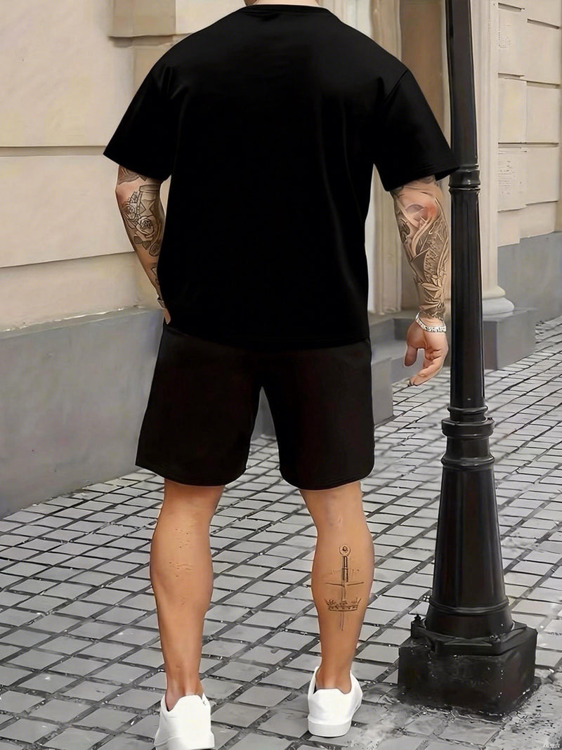 2pcs Summer Outfit for Men/Women, Soft Fabric Material.