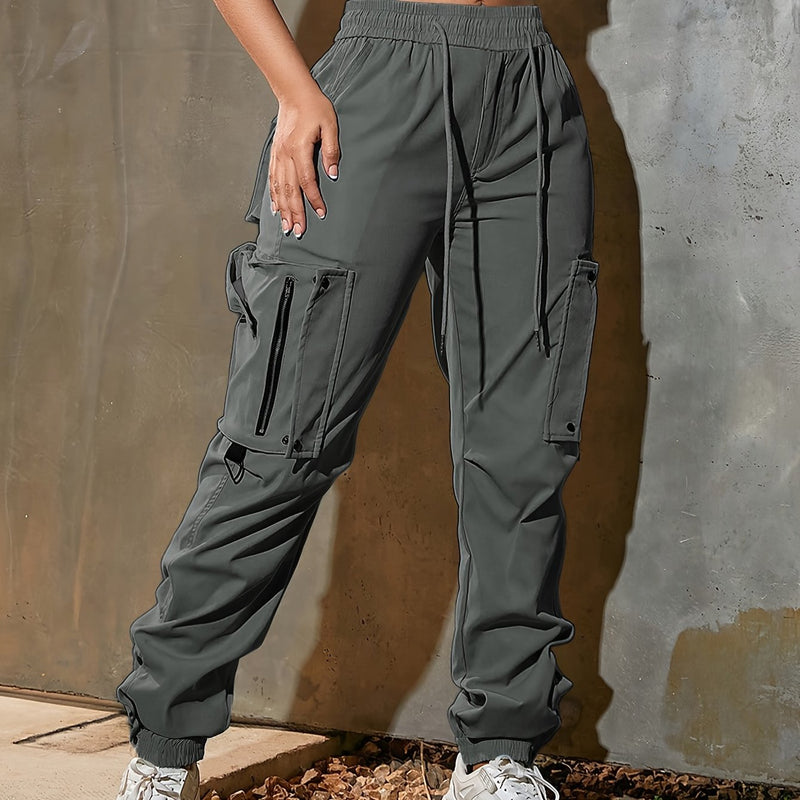 Women's High-Waisted Loose Overalls: Casual, Fashionable, and Comfortable.