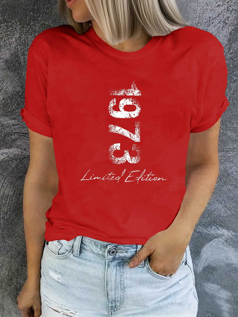 Women's T-Shirt Made of with Short Sleeves.