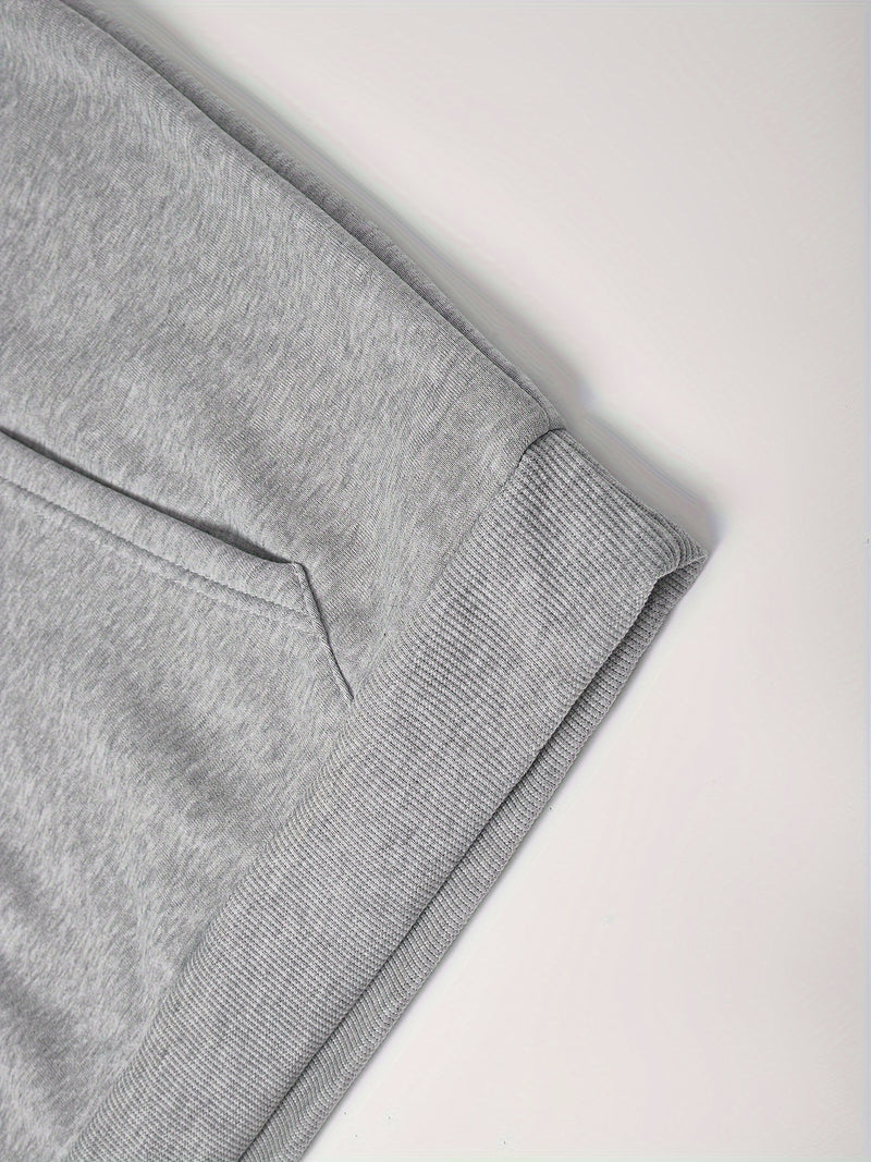 2pcs Men's Hooded Long-Sleeve Sweatshirt.