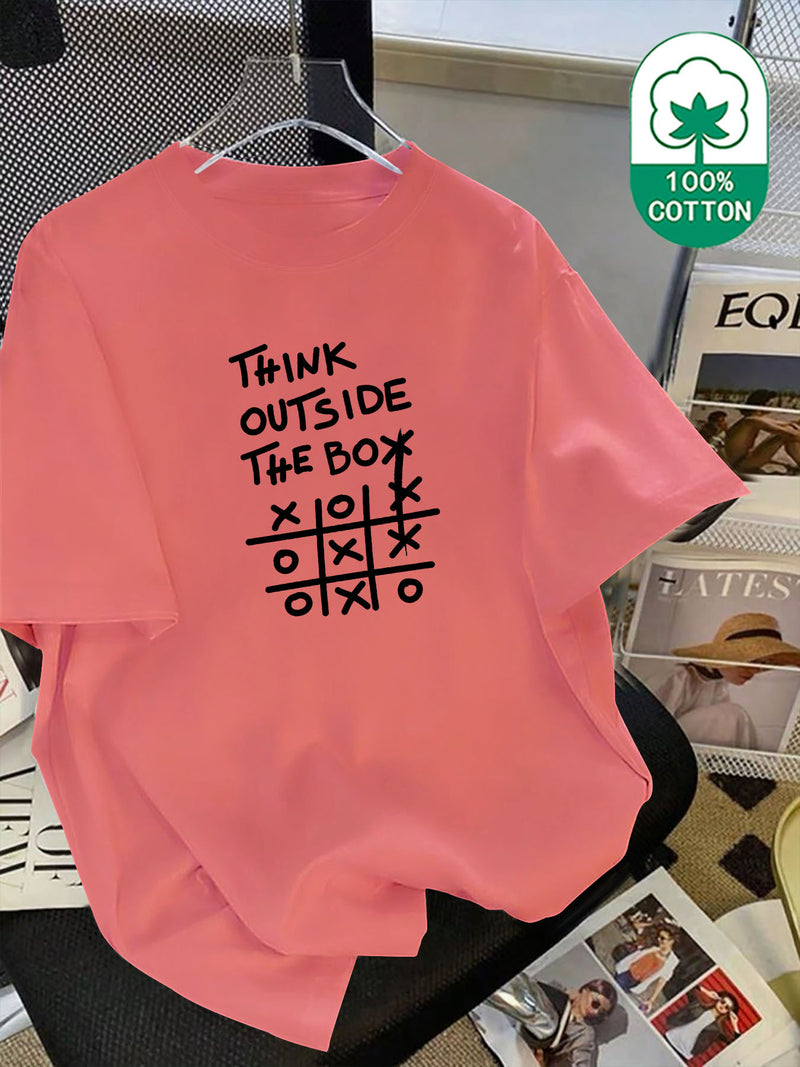 Men's heavyweight Cotton crew-neck T-shirt.