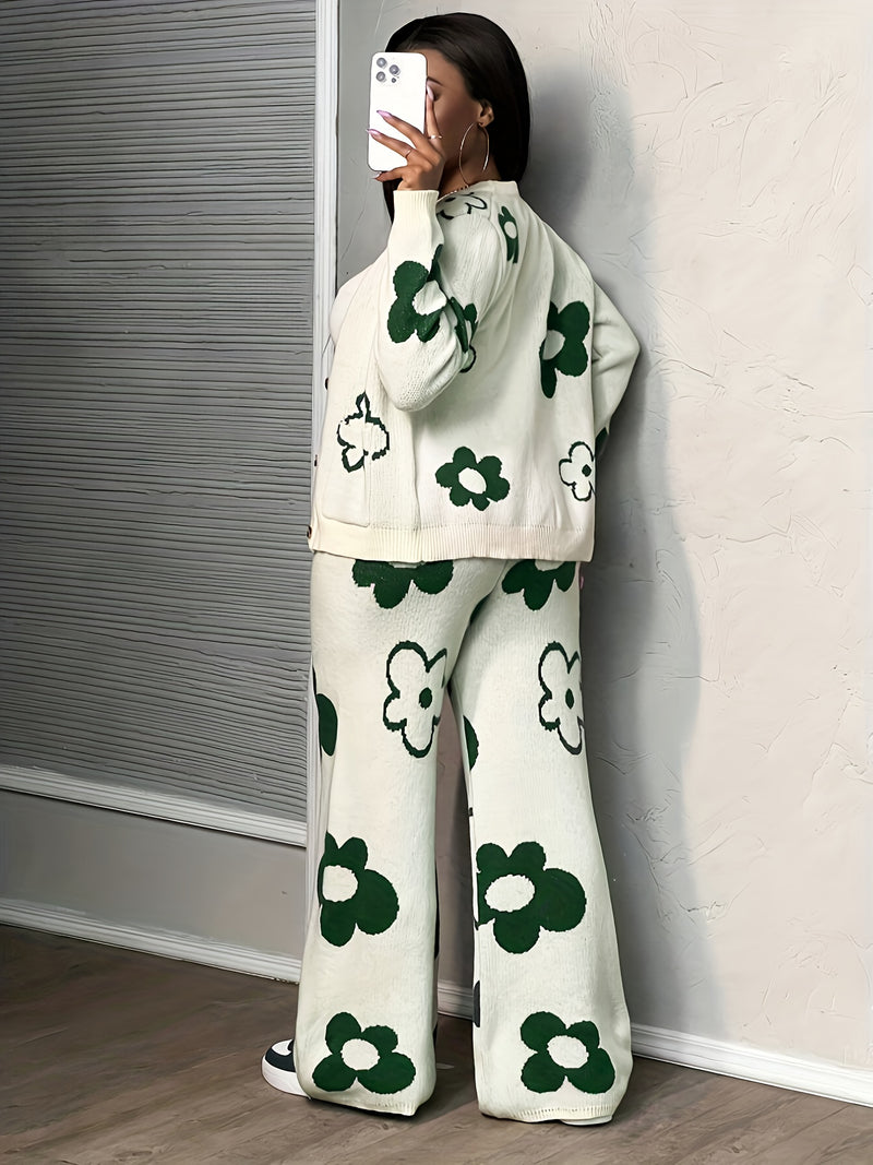 Women’s Casual Sweater And Pants Set.