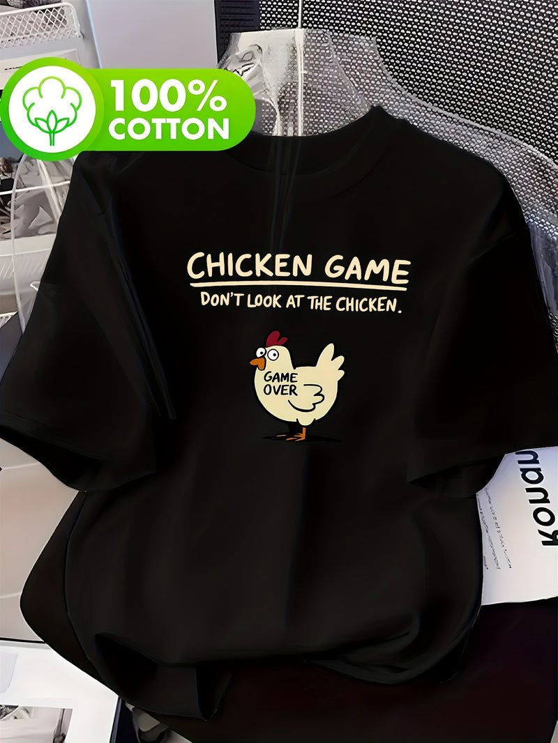 Women's Chicken Game Graphic T-Shirt.