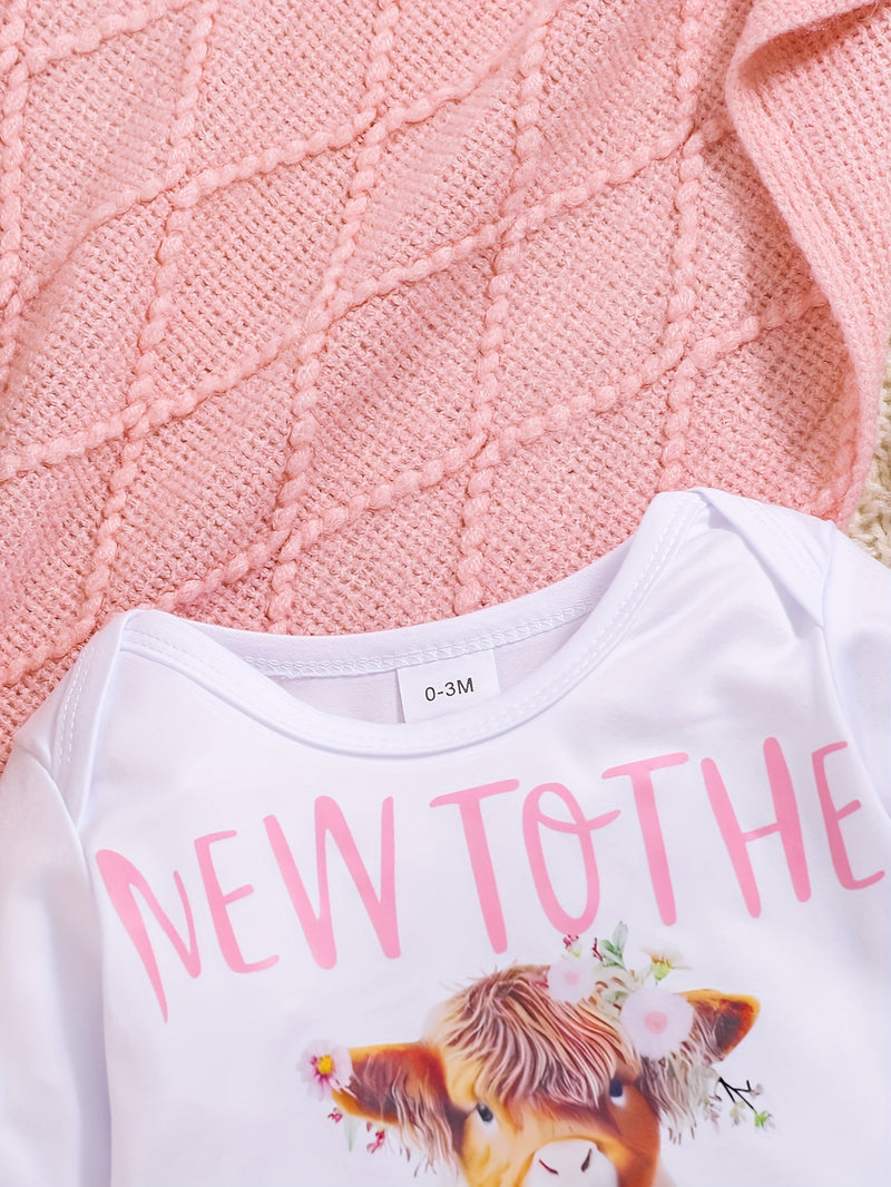 New to the Herd Newborn Boy Girl Bodysuit.