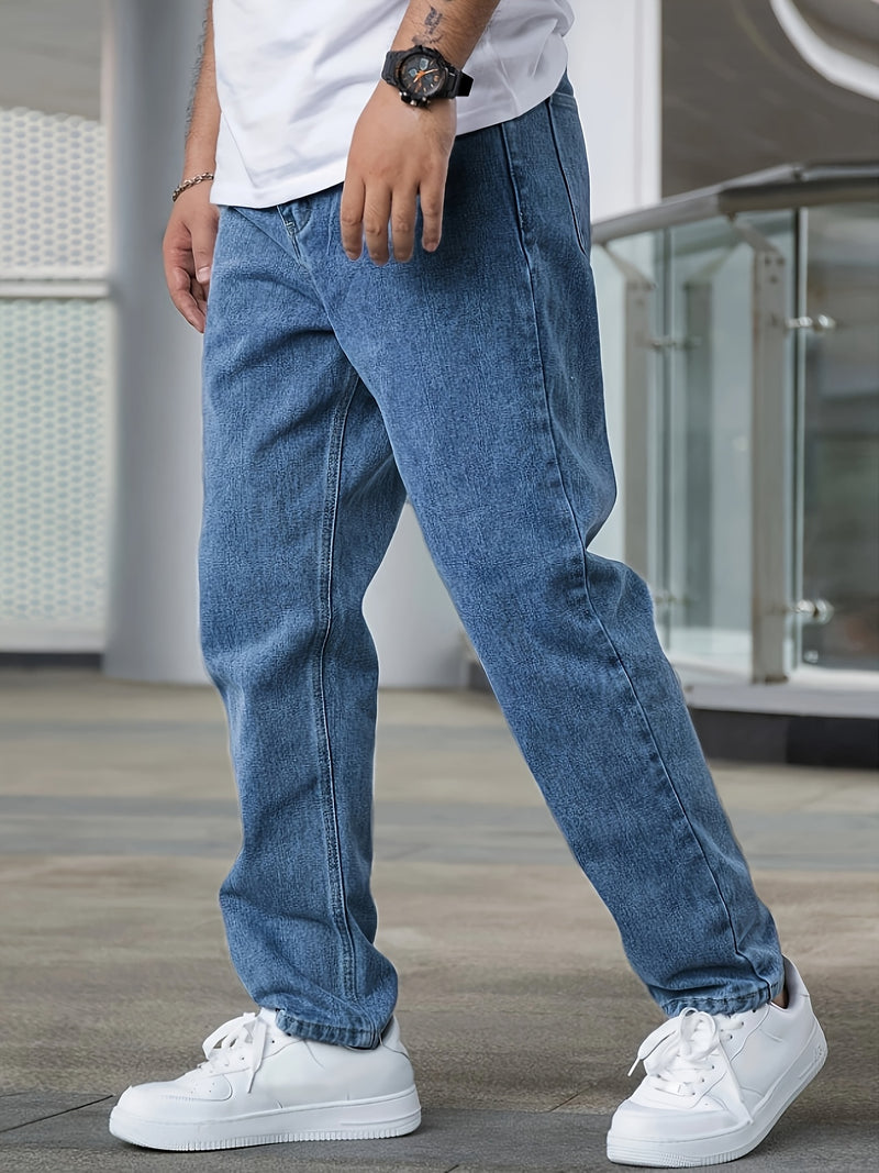 Men's Casual Stretch Denim Long Pants.