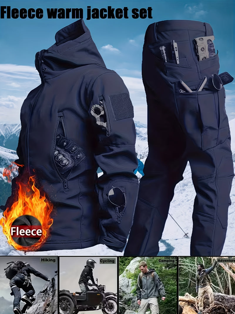 2pcs Men's Suit Jacket and Work Pants Tactical.