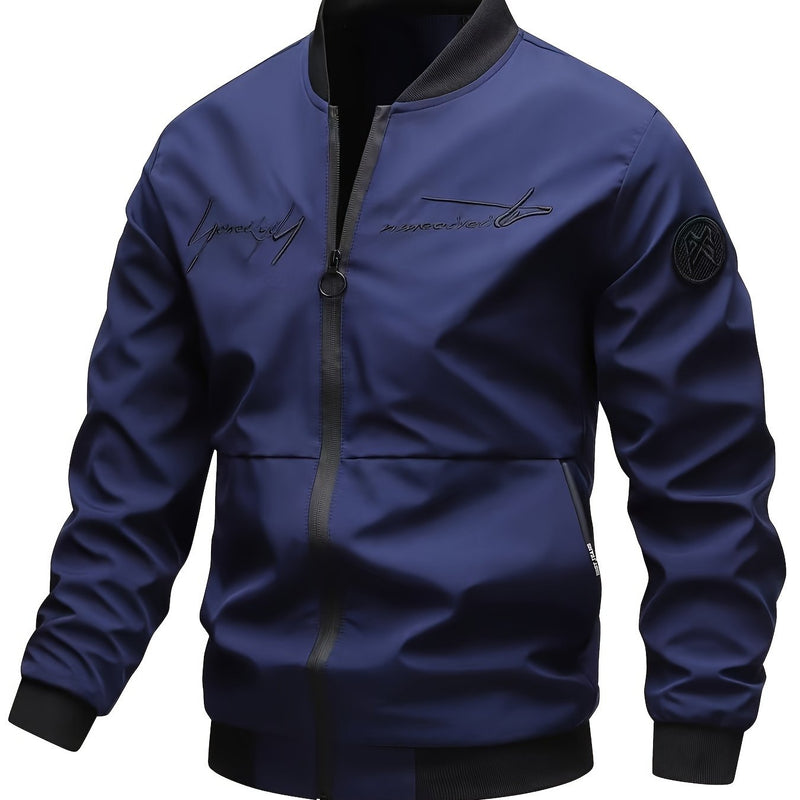 Men'S Casual Versatile Jacket for Young Adults, Stylish Baseball Coat.