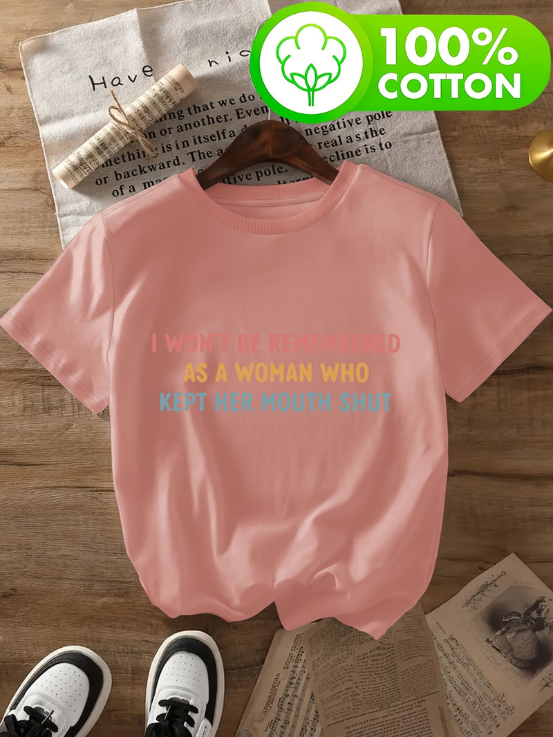 Women’s Short-Sleeve Round Neck T-Shirt.