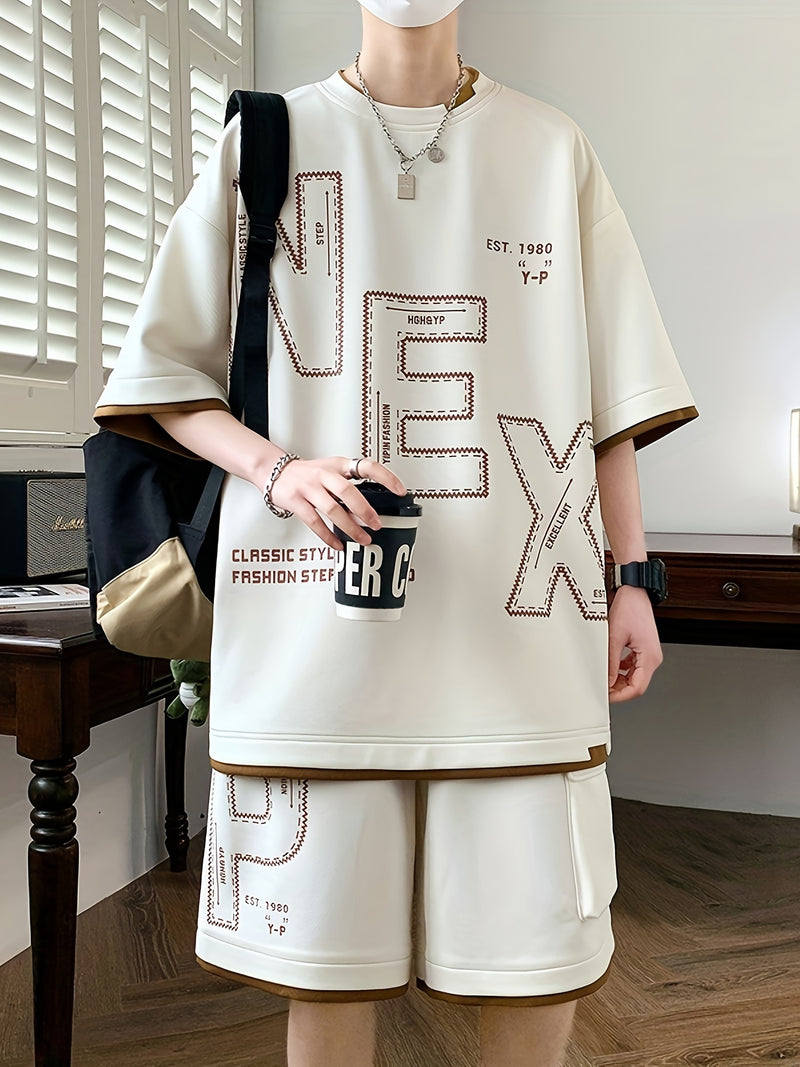 Sportswear Set, Youth Student Casual Two-Piece Outfit.