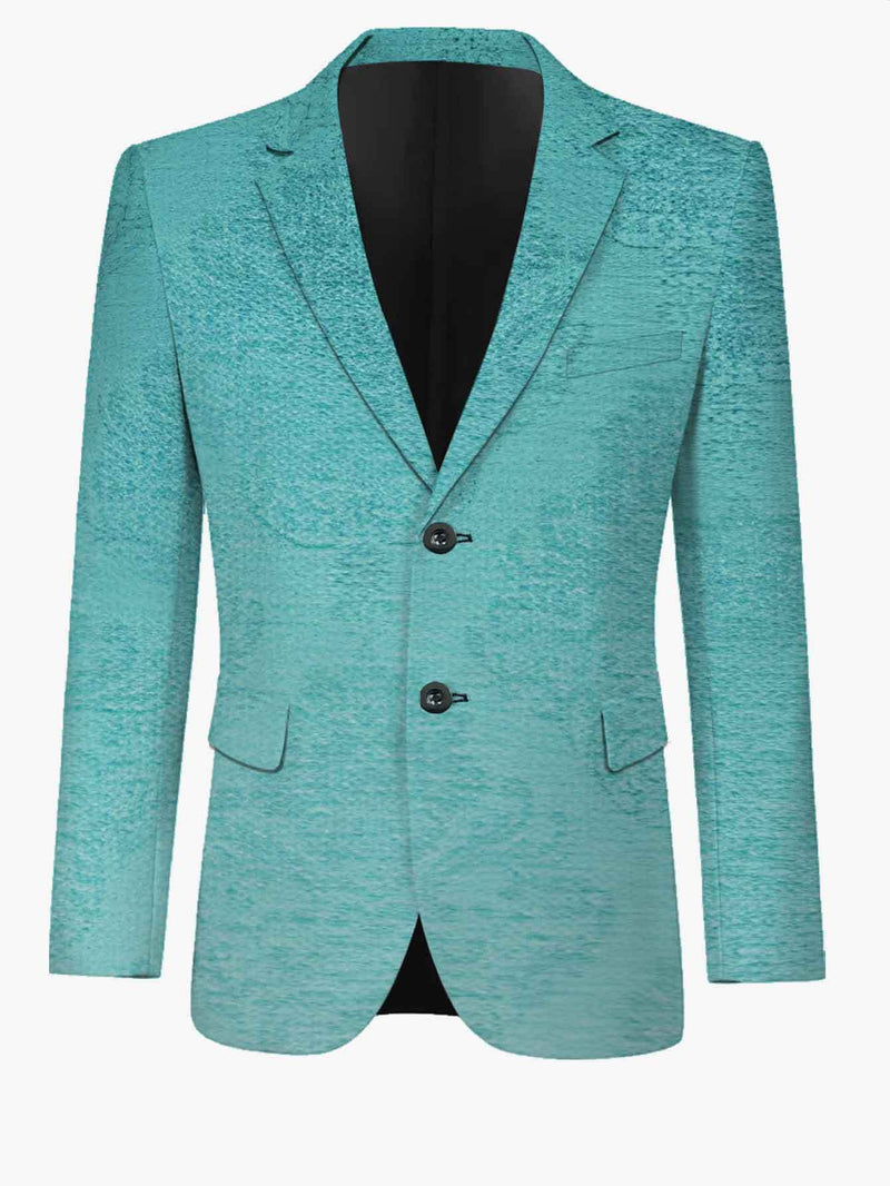 Men's Standard Size Suit Set, Printed Business Casual Suit Jacket.
