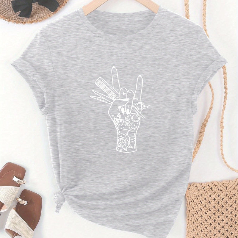 Women’s Summer Casual Short-Sleeve T-Shirt.