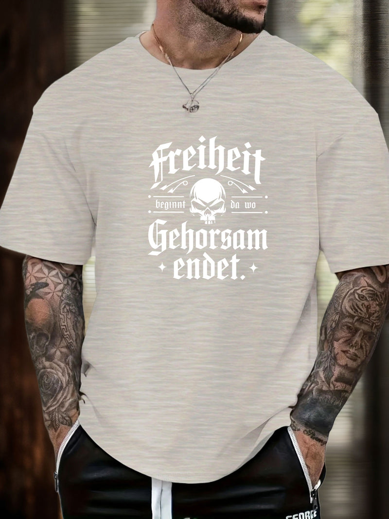Men's Print Summer Casual Short Sleeve T-Shirt.