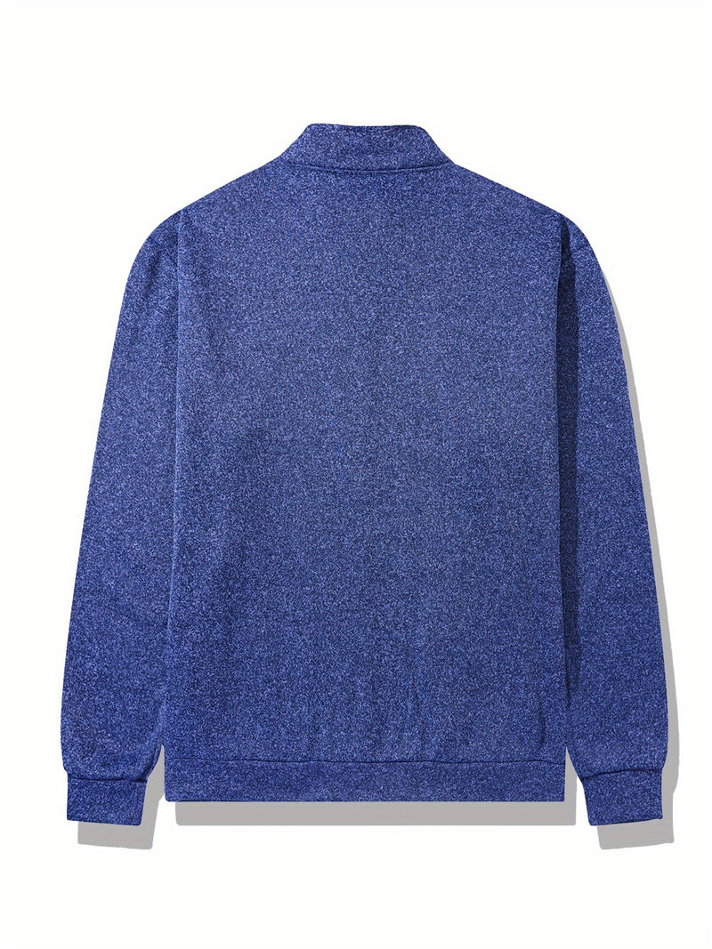 2pcs Set - Men'S Casual Stand-Collar Jacket And Sports Pants Outfit.