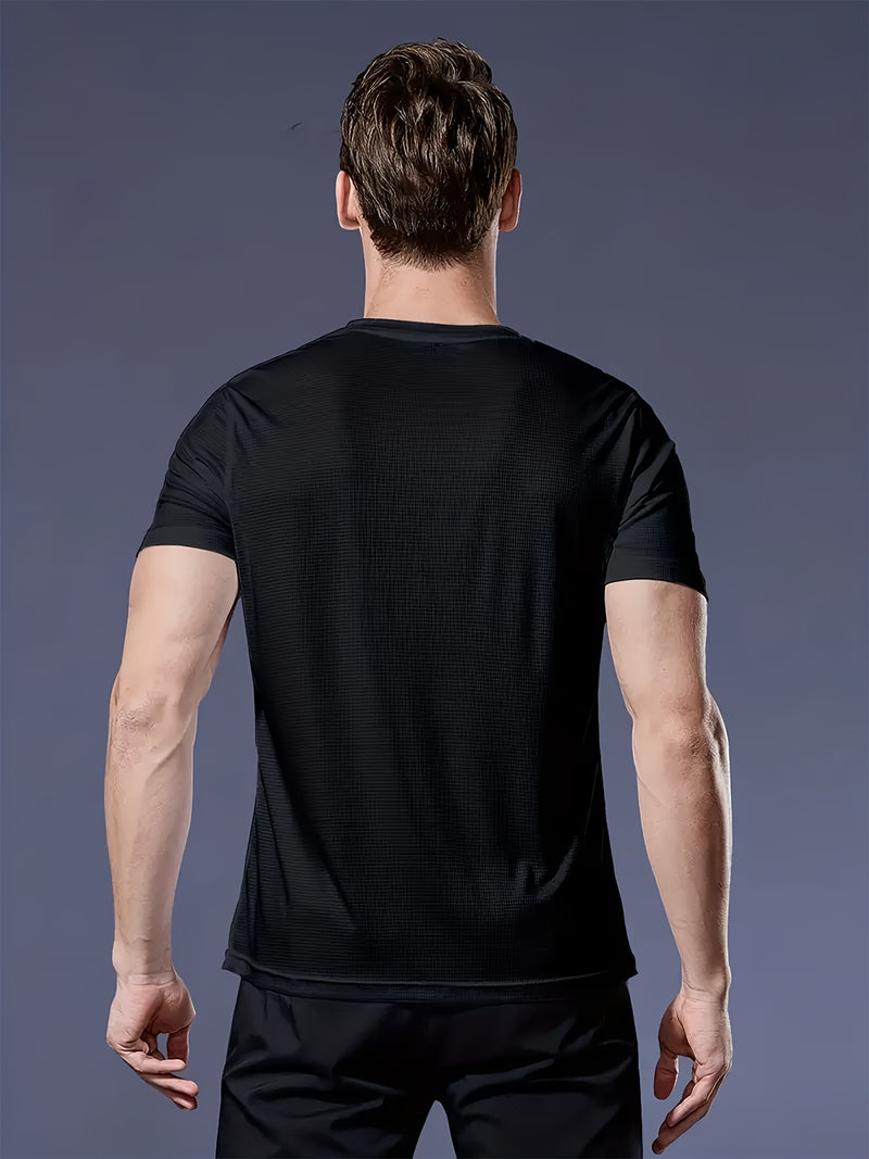 9pcs Men's Lightweight Crewneck T-Shirts in Army Green.