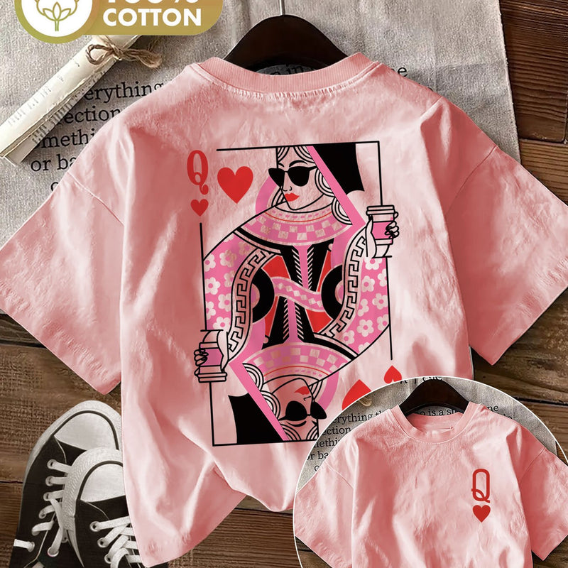 Women's Top with Double-Sided Print.