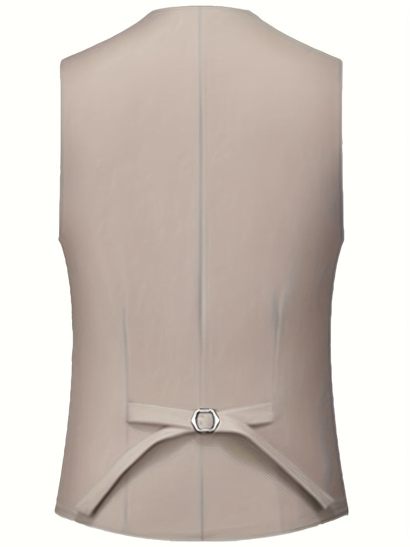 A Men'S Three-Piece Suit, Including a Blazer, Vest, And Trousers, High-Quality.