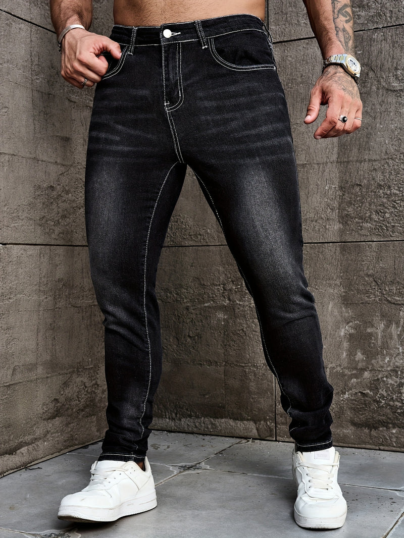 Men's Slim Fit Denim Pants.