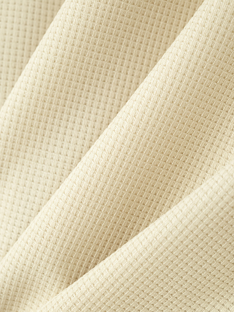 Men's set short sleeved hooded top with drawstring elastic waistband.