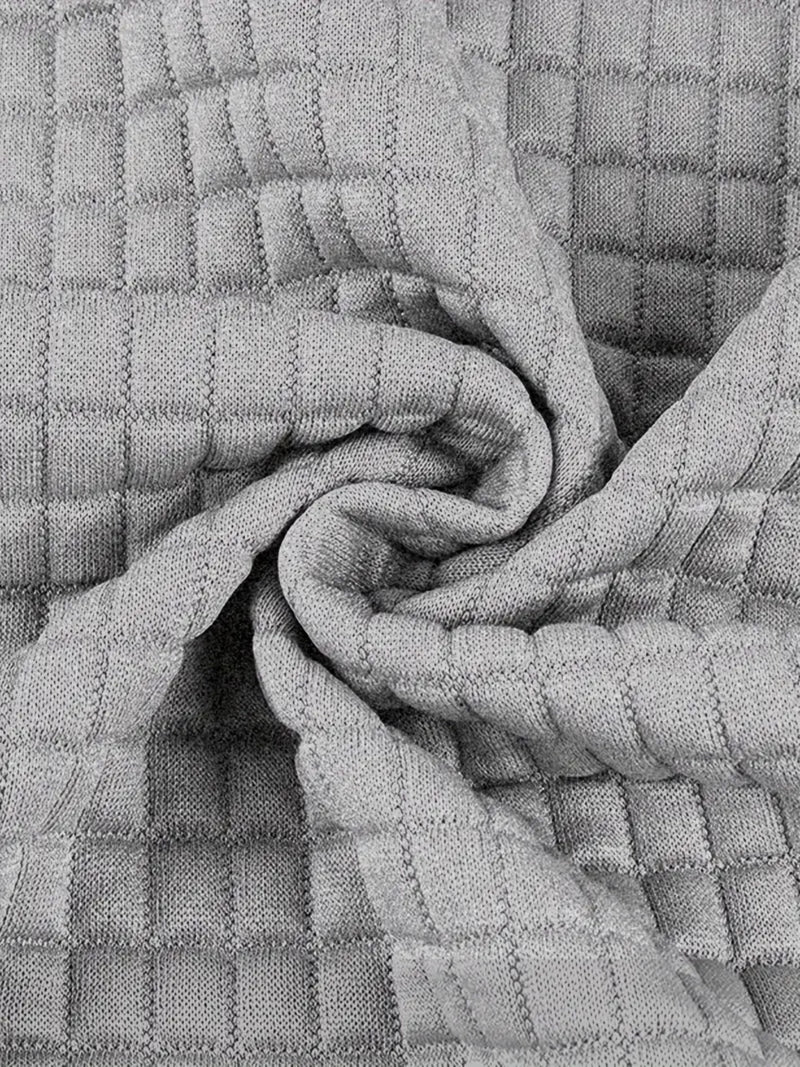 Women's Casual Waffle Zip-Up Hoodie.