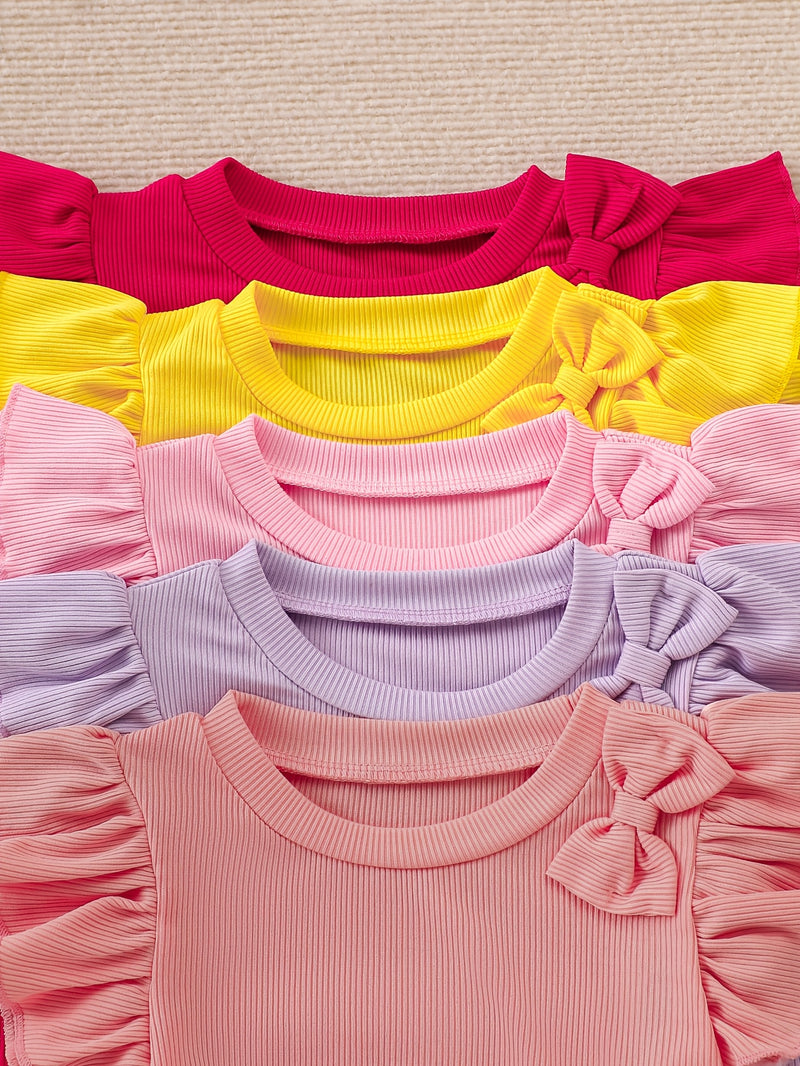 Ten-piece Girls' Casual Style Set with Purple.