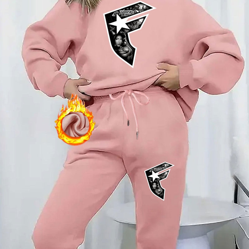 A Two-Piece Set for Women, Essential for Autumn And Winter.