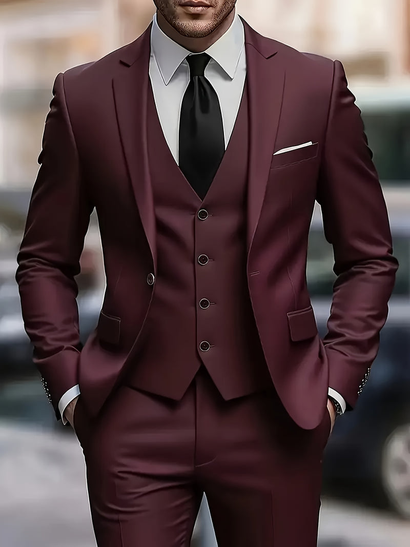 High-End Three-Piece Suit for Men.
