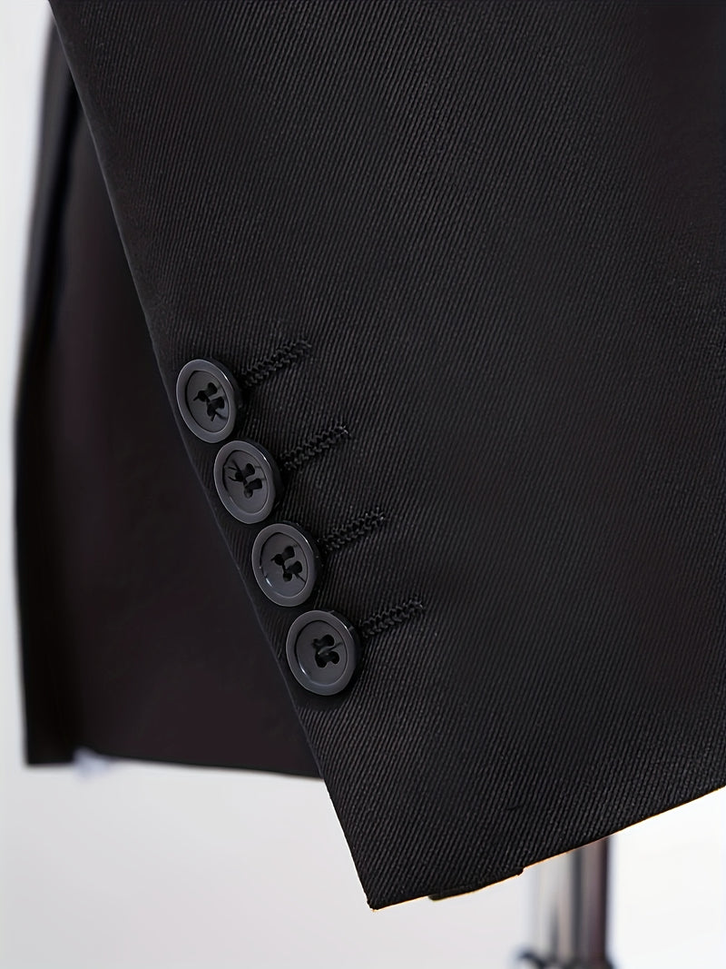 Men'S Premium Two-Piece Suit, Plus-Size Suit Set with Pants.