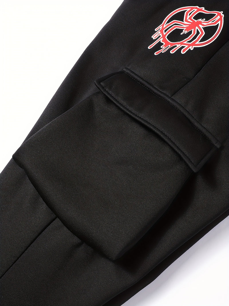 Men's Casual Hooded Sweatshirt & Jogger Set.