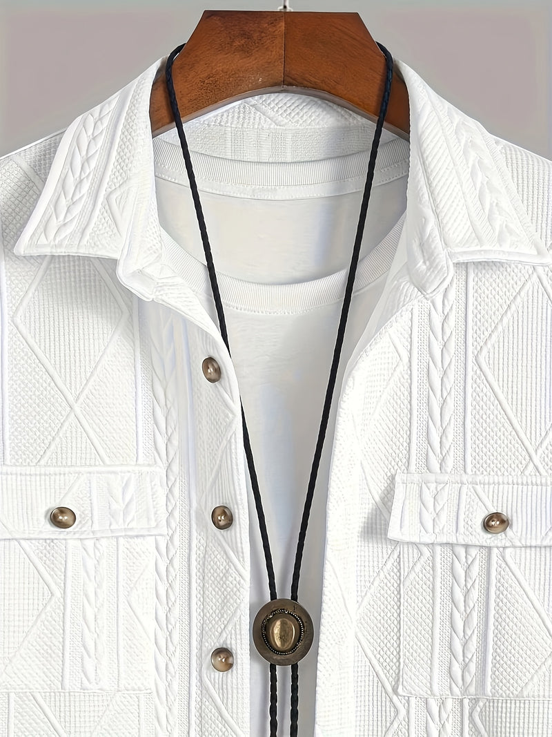 European Style Men's Casual Sport Short Sleeve Long Pants Set.